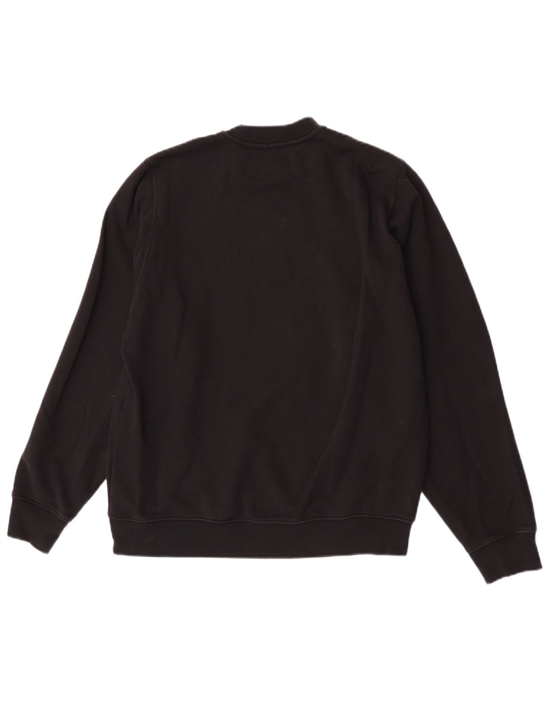 Diesel masculino gráfico moletom jumper pequeno algodão preto