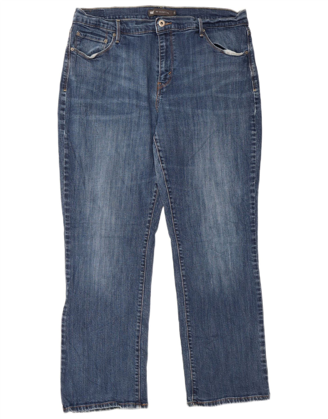 Jeans feminino Levi's 505 Straight US 16 2XL W36 L29 Azul