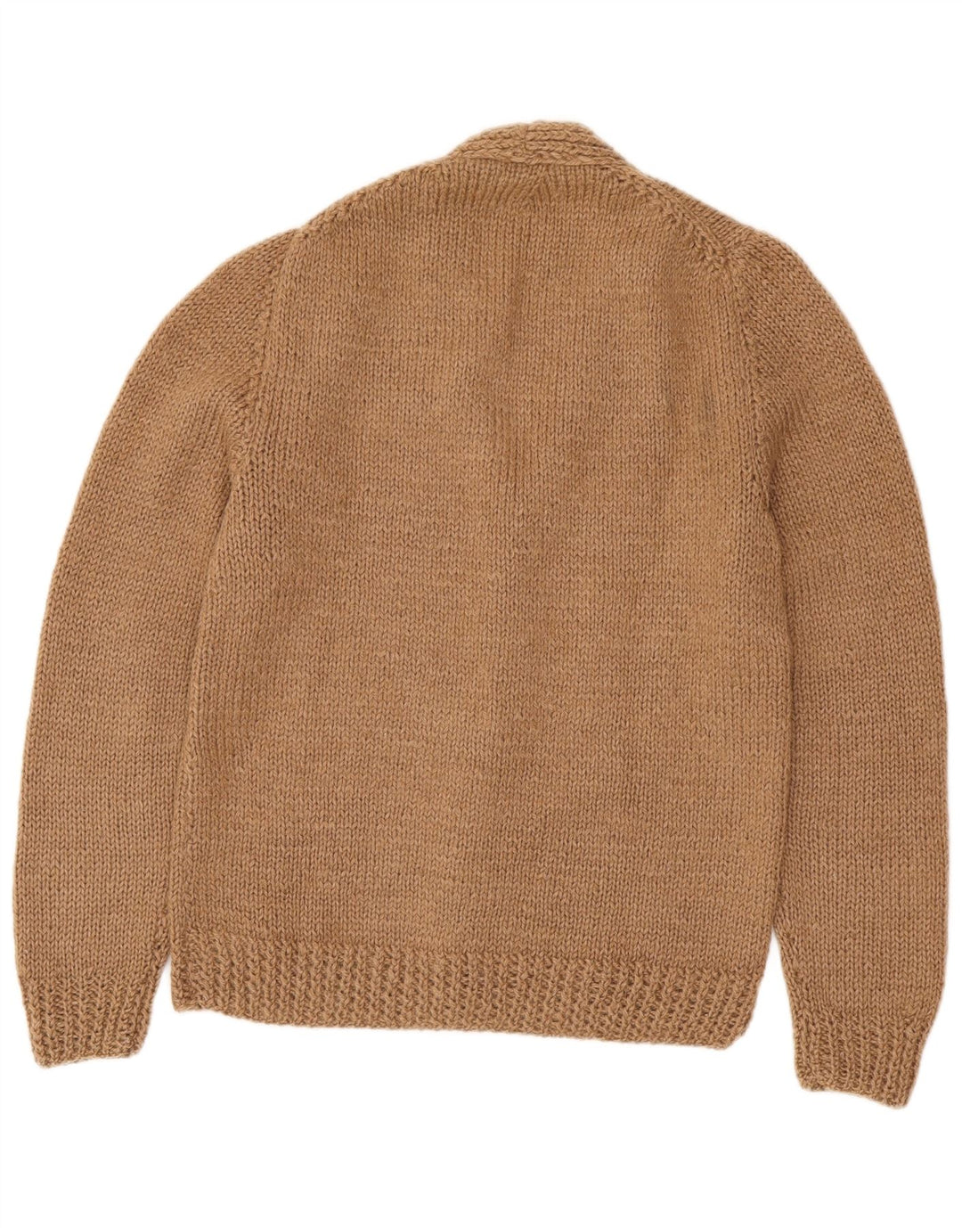 Suéter Cardigan Masculino Vintage XS Marrom
