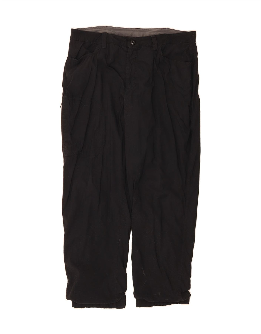 EDDIE BAUER Mens Straight Casual Trousers W36 L30 Black Nylon Vintage Eddie Bauer and Second-Hand Eddie Bauer from Messina Hembry 