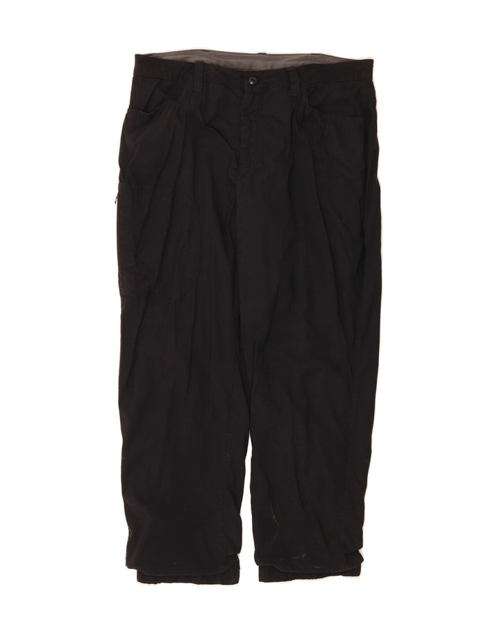 EDDIE BAUER Mens Straight Casual Trousers W36 L30 Black Nylon Vintage Eddie Bauer and Second-Hand Eddie Bauer from Messina Hembry 
