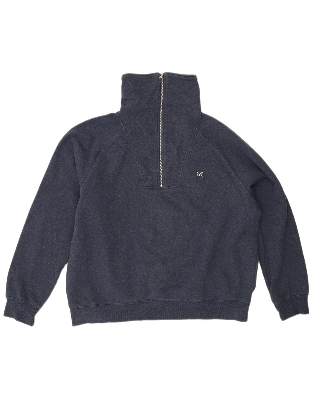 Crew Clothing moletom feminino oversized jumper Reino Unido 14 grande azul marinho