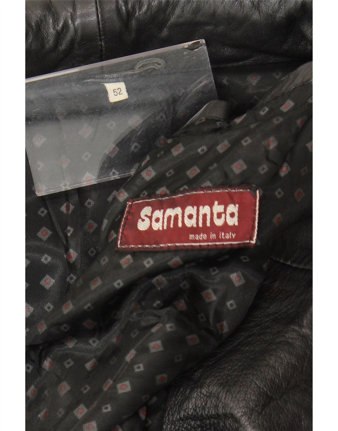 Jaqueta de couro masculina SAMANTA IT 52 XL preta