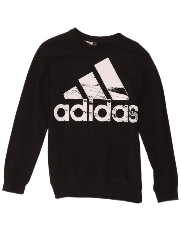 Suéter gráfico Adidas Meninos 13-14 anos algodão preto