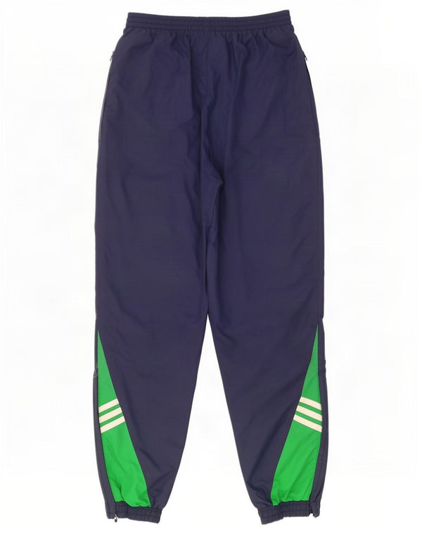 Adidas meninos calças de treino joggers 13-14 anos azul marinho colorblock