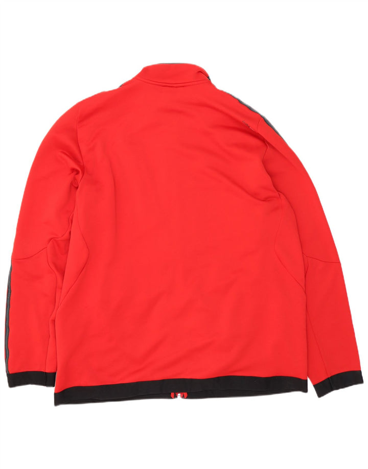 Jaqueta Adidas Mens Climalite Treino Top 2XL Poliéster Vermelho
