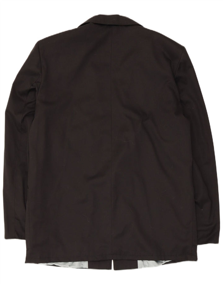Jaqueta blazer masculina vintage com 1 botão Reino Unido 40 grande preta