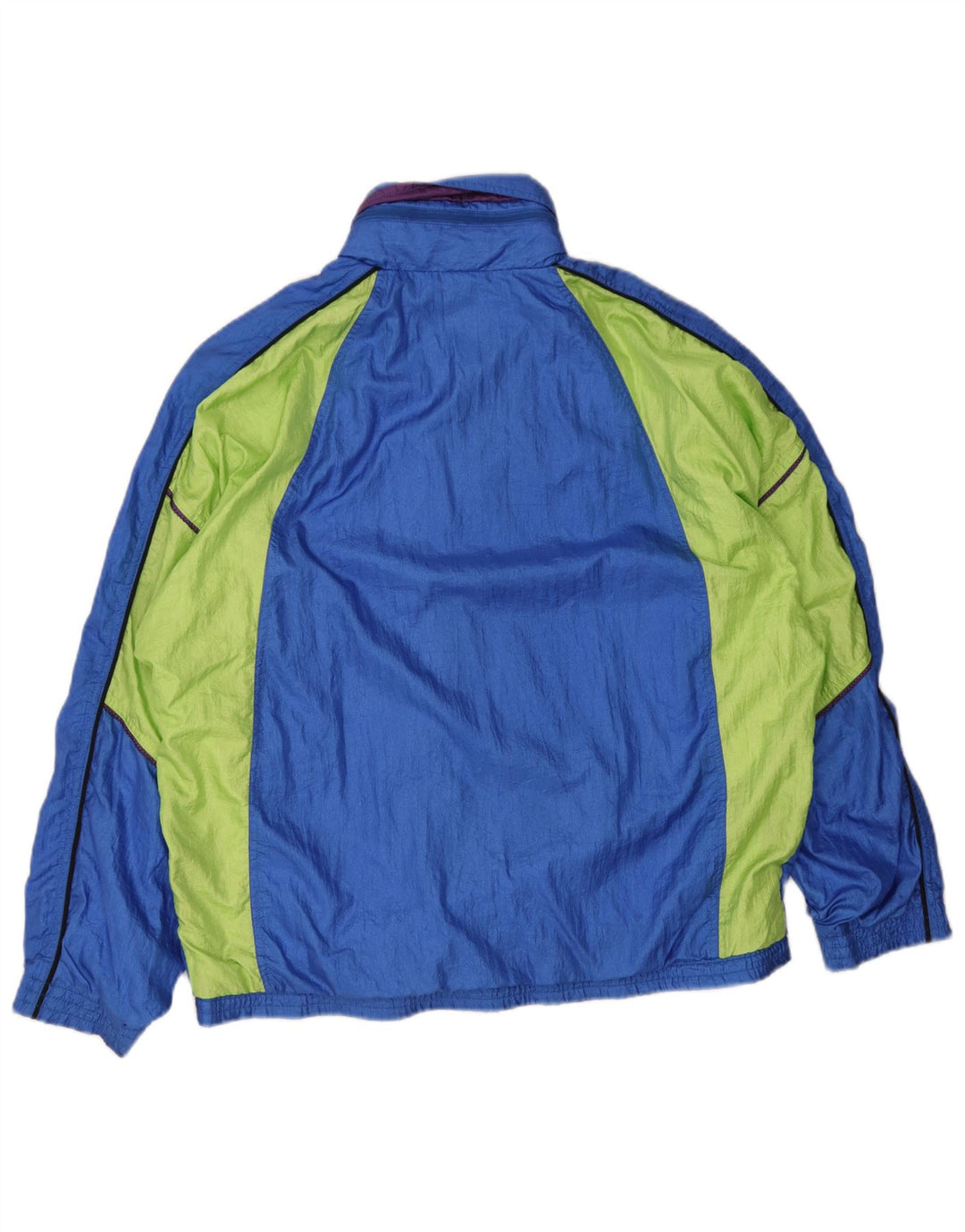Diadora masculino gráfico oversized agasalho jaqueta grande bloco colorido azul