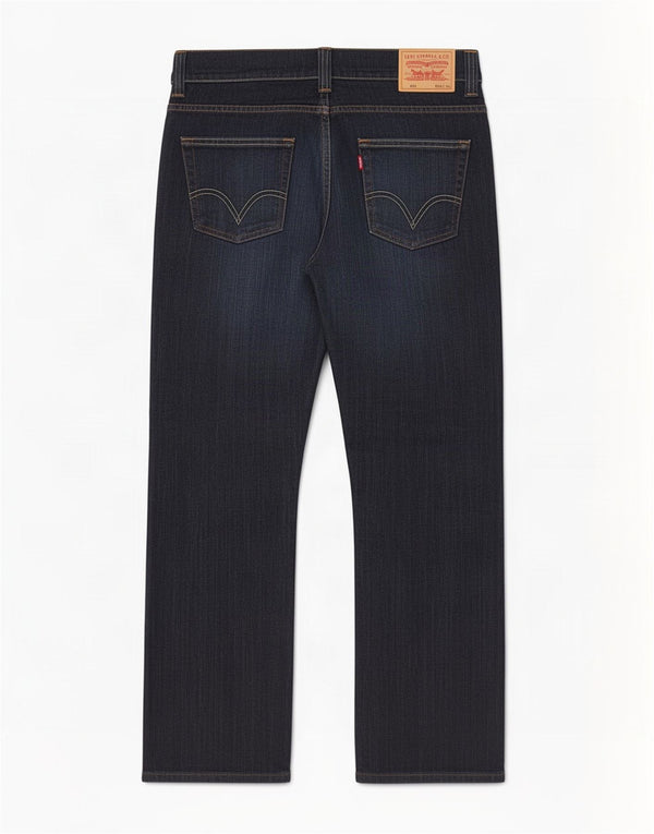 Calça jeans masculina Levi's 506 Standard Fit Straight W33 L30 Azul marinho