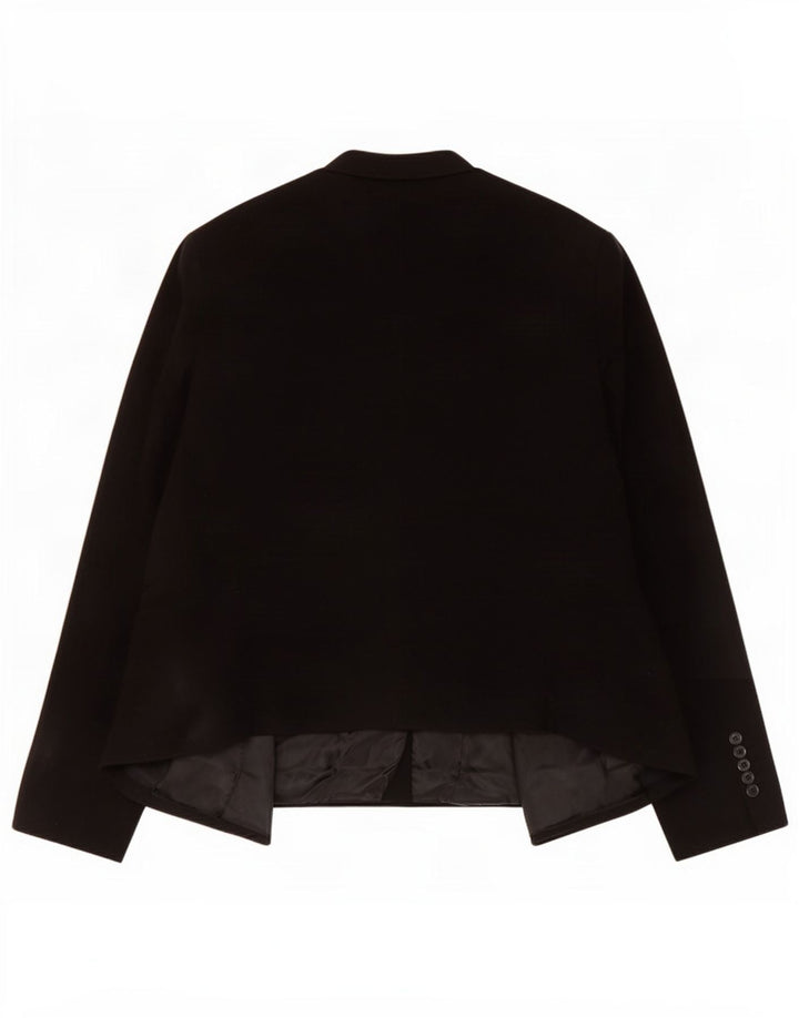 Jaqueta Blazer Feminina Topshop Petite Crop Open Reino Unido 8 Pequena Preta
