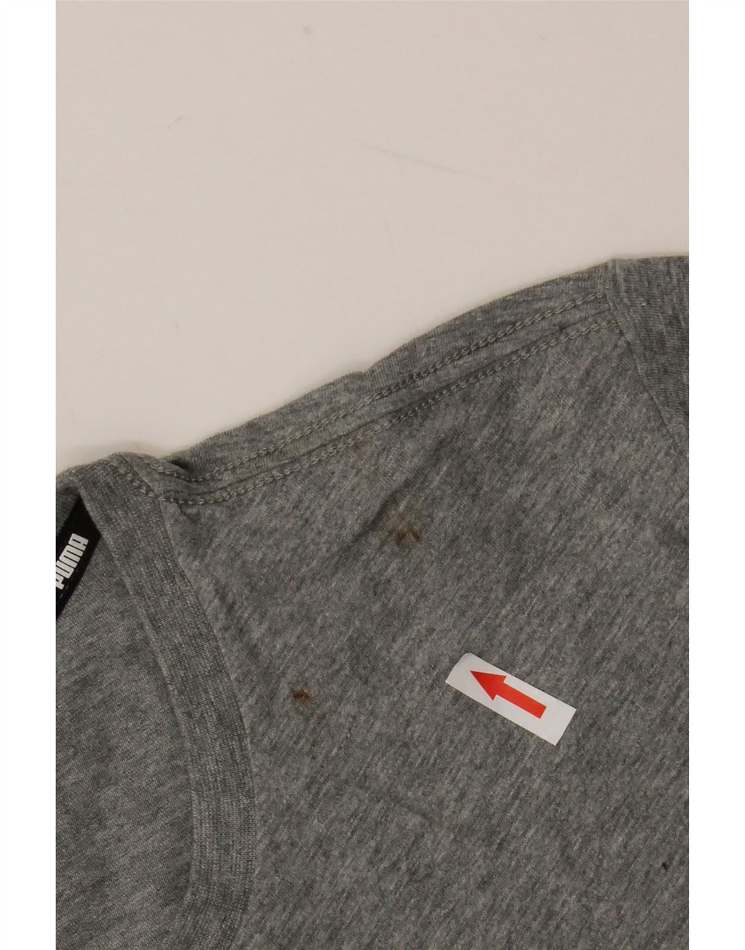 Camiseta masculina Puma Top cinza médio algodão