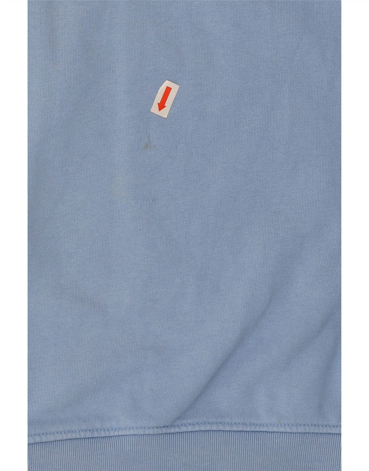 Crew Clothing Mens Moletom Jumper Grande Algodão Azul