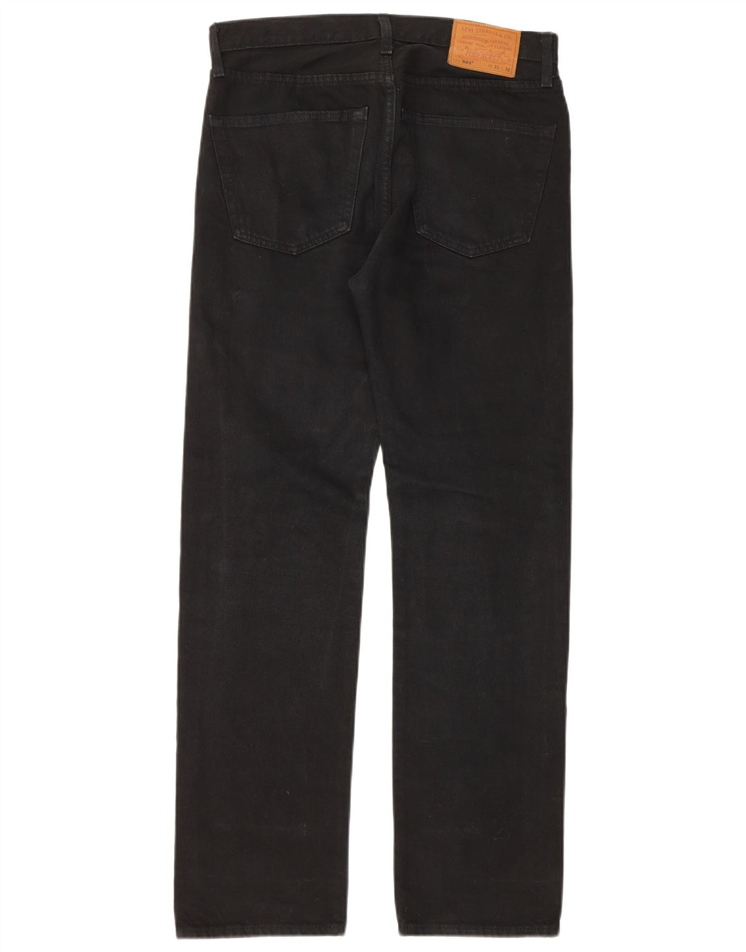 Jeans Levi's 501 Straight Masculino W31 L32 Algodão Preto