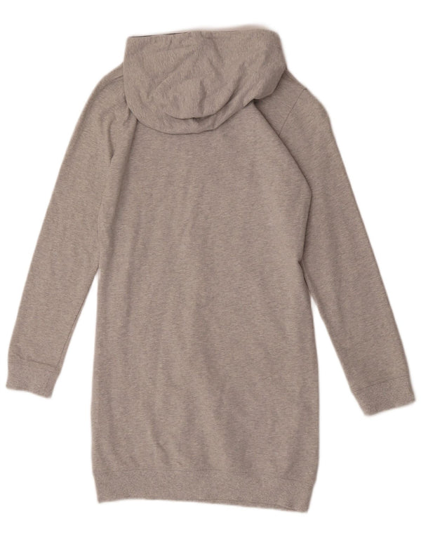Tommy Hilfiger Vestido feminino com capuz estampado 13-14 anos algodão cinza