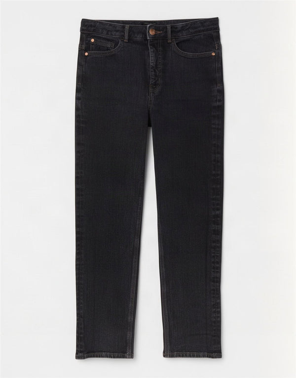 Marks & Spencer Jeans Slim Feminino Reino Unido 12 Médio W28 L28 Algodão Cinza