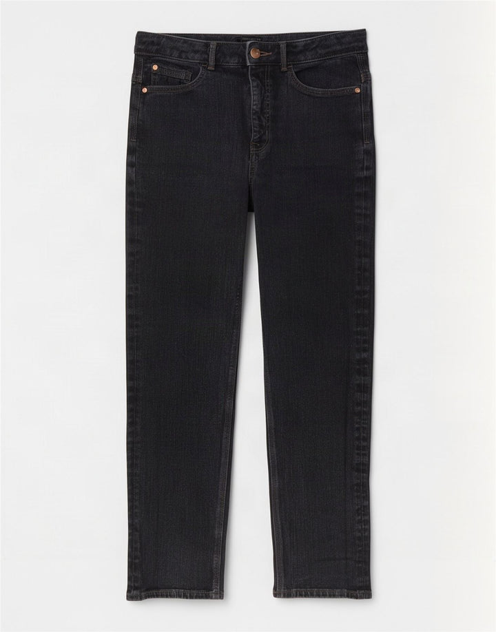 Marks & Spencer Jeans Slim Feminino Reino Unido 12 Médio W28 L28 Algodão Cinza