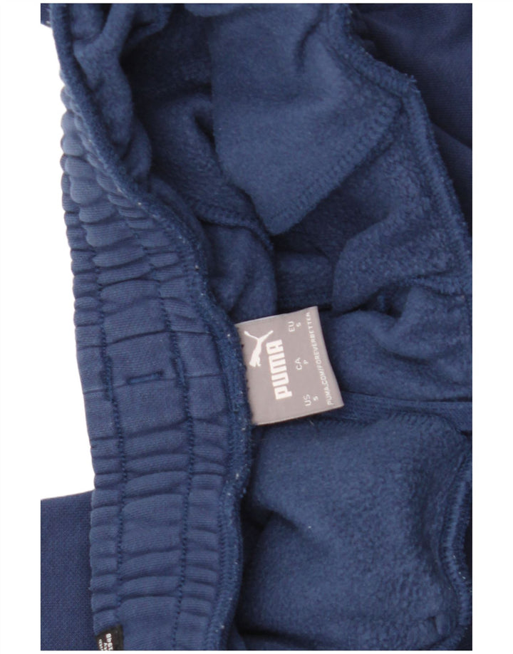 Calça esportiva masculina Puma Graphic Joggers pequena azul marinho