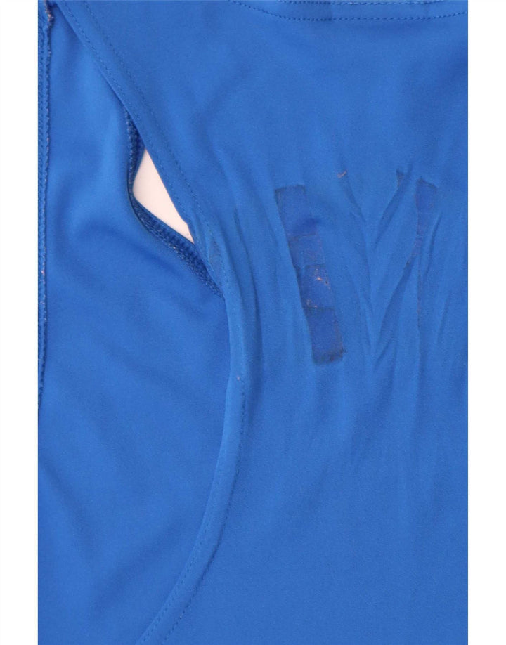 Adidas Mens Colete Top Médio Poliéster Azul