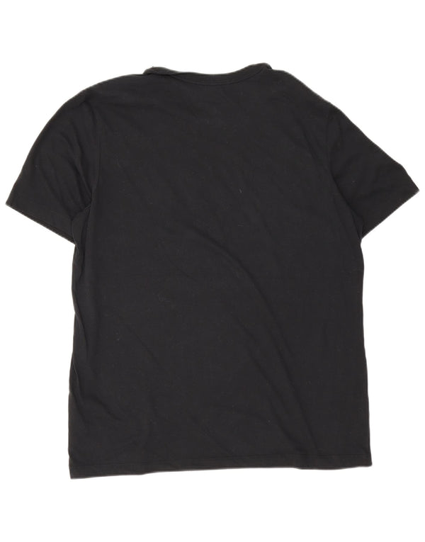 Camiseta Nike Masculina Dri Fit Graphic Top Grande Algodão Preto