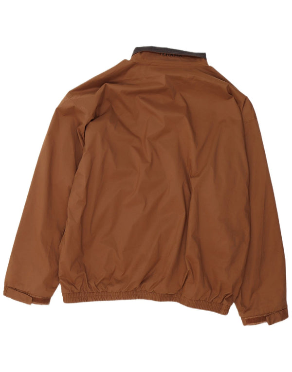 Jaqueta de chuva masculina Tehama UK 42 XL marrom poliéster
