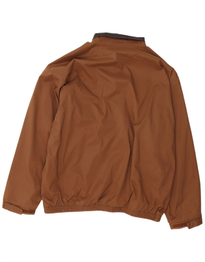 Jaqueta de chuva masculina Tehama UK 42 XL marrom poliéster