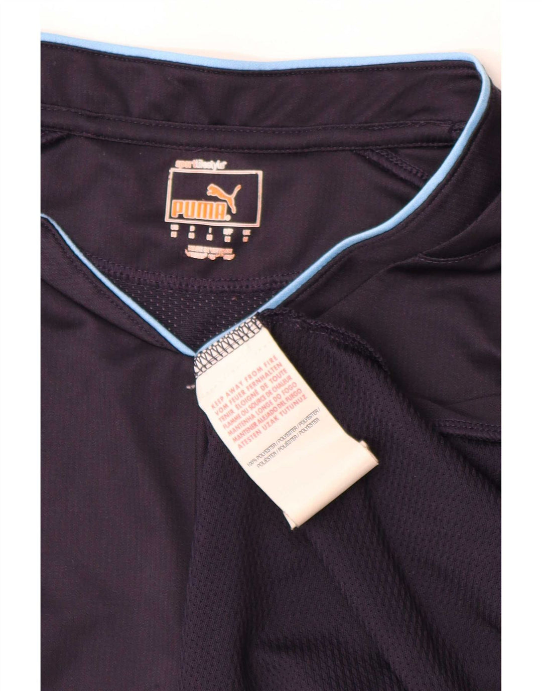 Puma Camiseta Masculina Top Médio Azul Marinho Poliéster