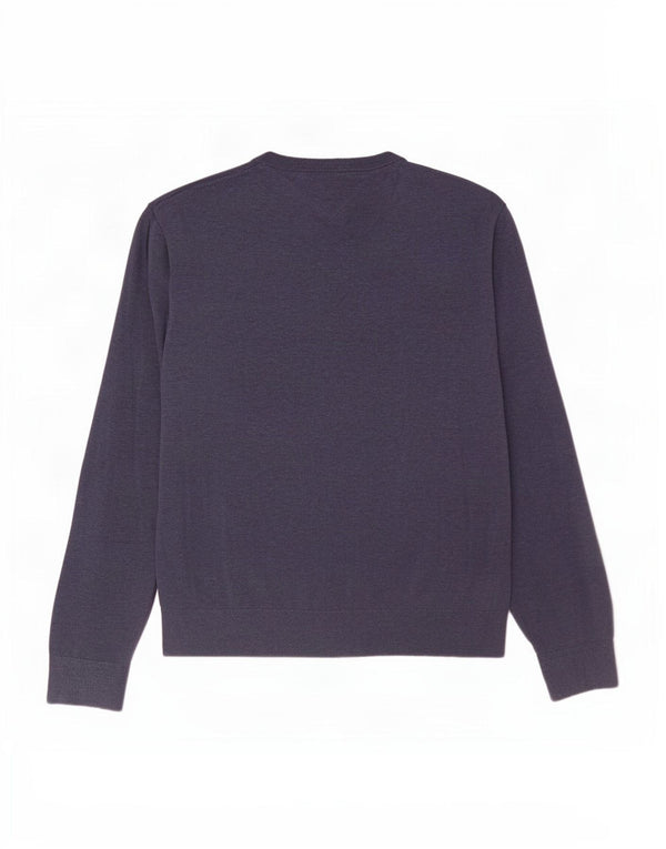 Suéter masculino Tommy Hilfiger com decote em V 3XL algodão azul