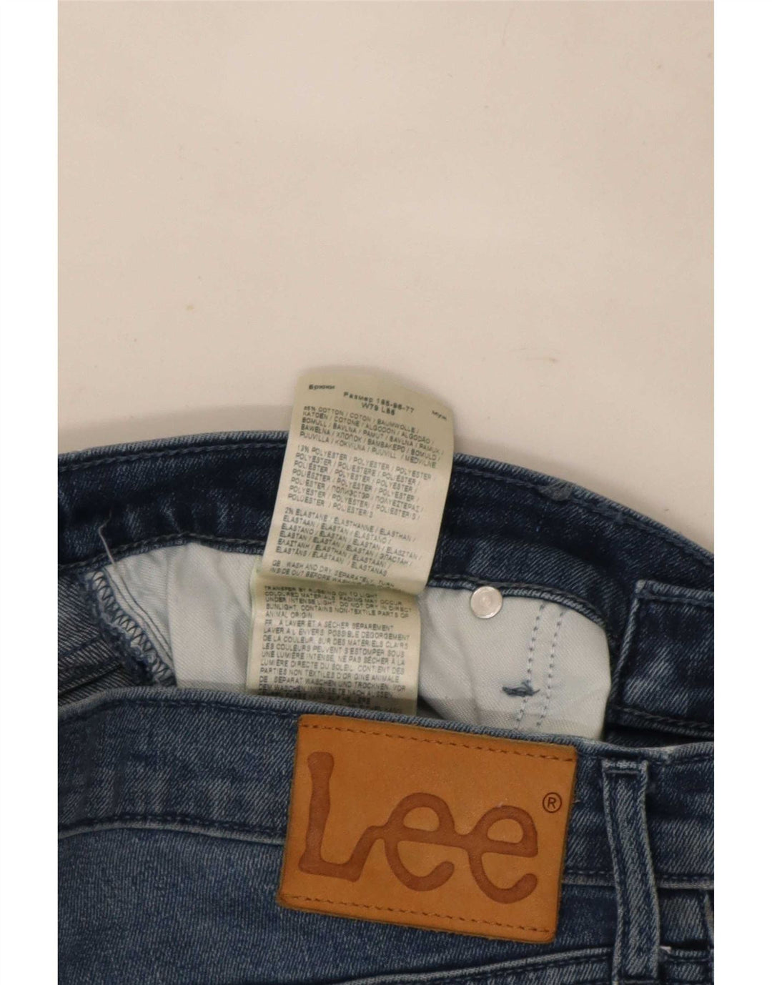 Lee Mens Luke Slim Jeans W31 L34 Azul Algodão
