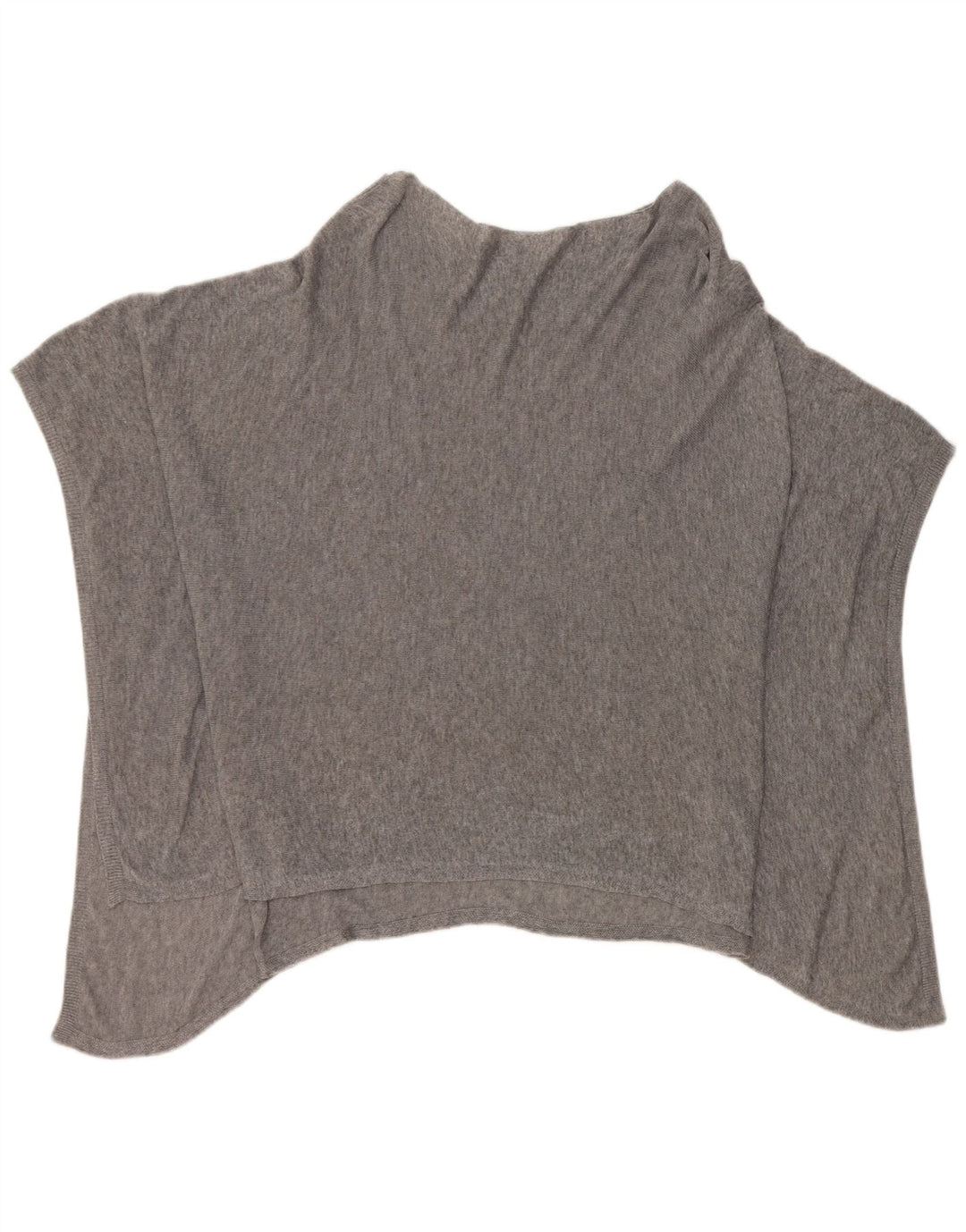 Jigsaw Poncho Jumper feminino tamanho único cinza manchado Lyocell