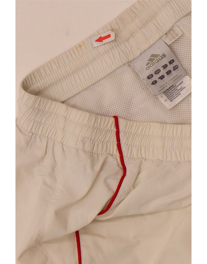 Adidas Masculino Climalite Sport Shorts Grande Branco Colorblock Poliéster