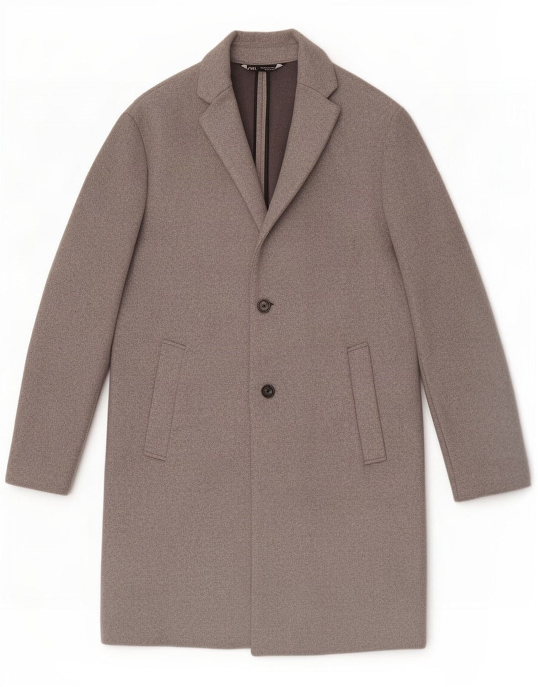 Sobretudo masculino Zara UK 14 cinza médio
