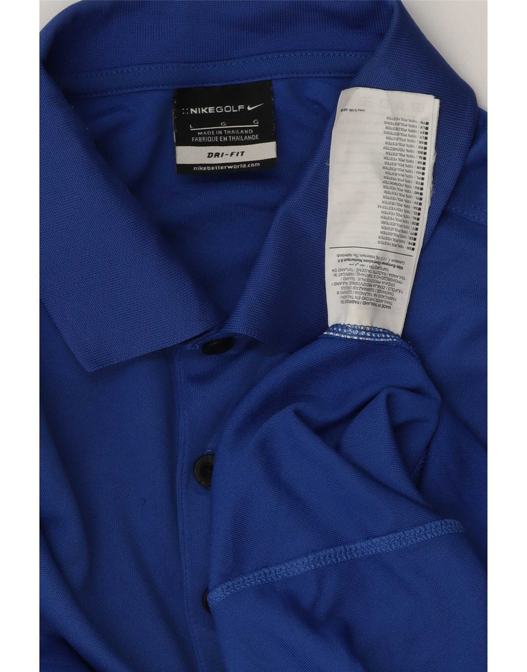Camisa polo masculina Nike Dri Fit grande poliéster azul