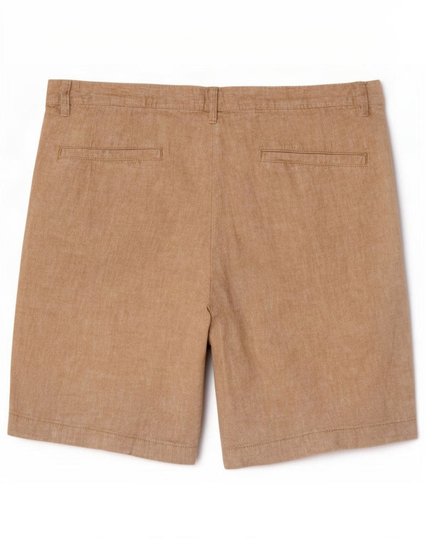 Shorts Chino feminino de cintura alta da Dack IT 48 XL W34 bege
