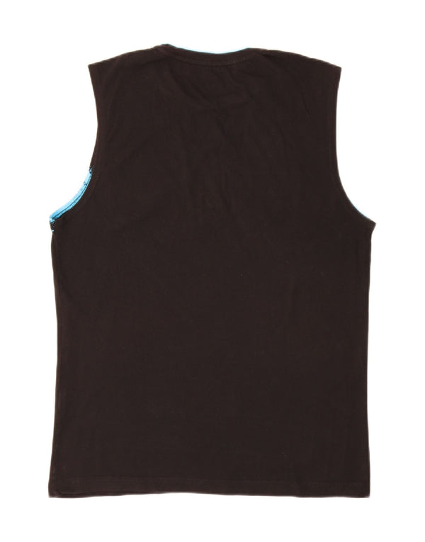 Lotto Mens Graphic Vest Top Médio Algodão Preto