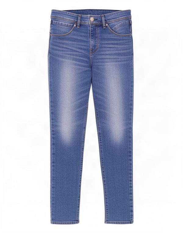 Jeans skinny de cintura média feminino Levi's W28 L28 azul algodão
