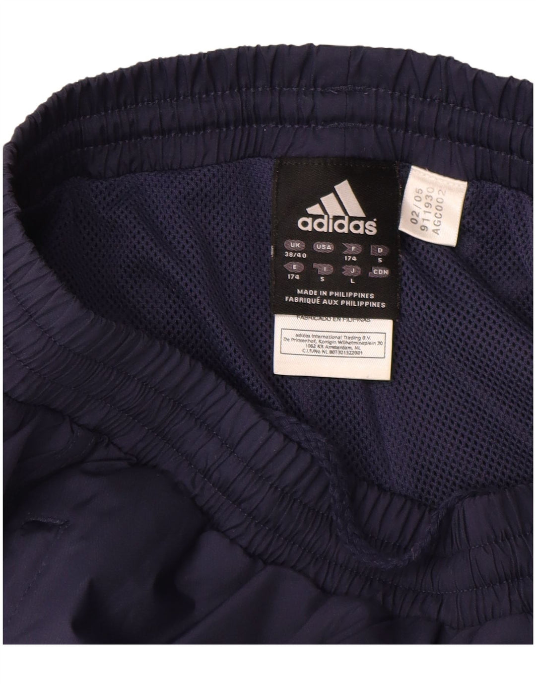ADIDAS Calças de treino masculinas Joggers UK 38/40 Médio Azul Marinho