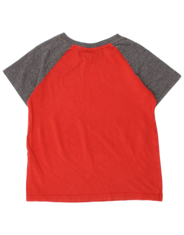 Camiseta Puma Meninos Graphic Top 5-6 Anos XS Vermelho Colorblock Algodão