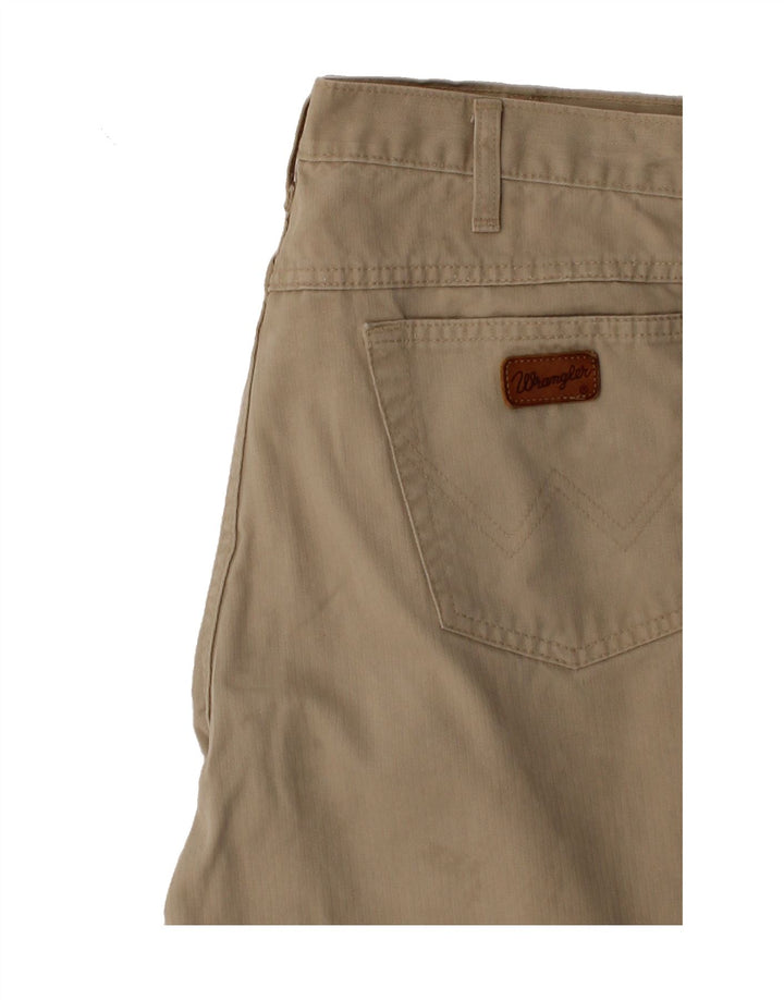 WRANGLER Mens Straight Casual Trousers W38 L32 Beige Cotton Vintage Wrangler and Second-Hand Wrangler from Messina Hembry 