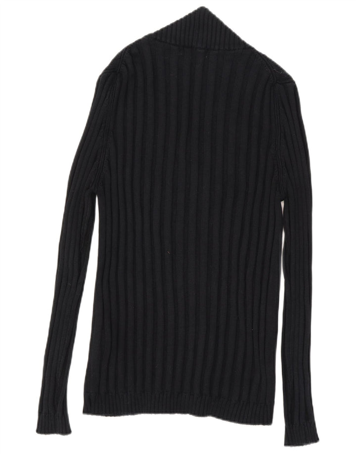 Suéter cardigã masculino Zara XL azul marinho algodão