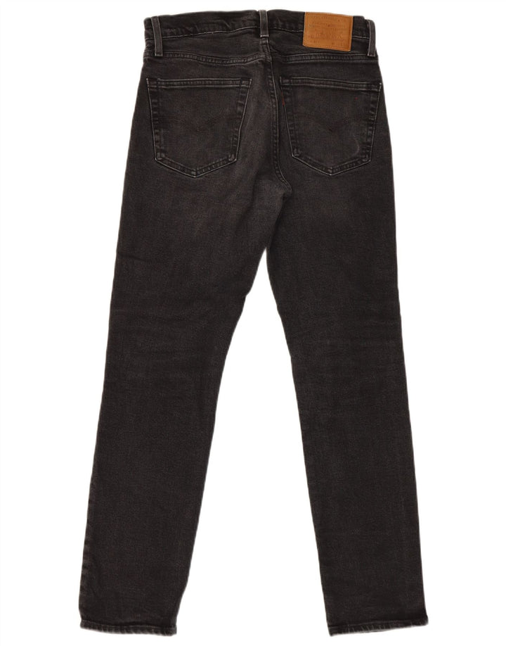 Levi's Mens Slim Jeans W30 L30 Algodão Preto