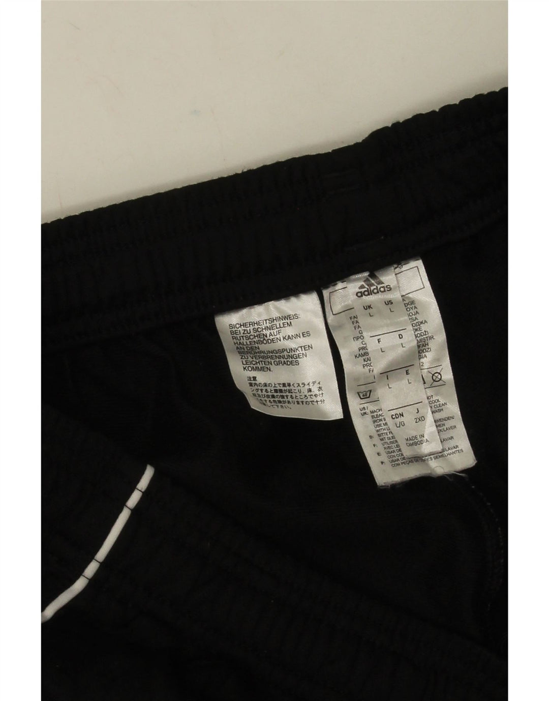 Adidas Mens Treino Calças Joggers Grande Poliéster Preto