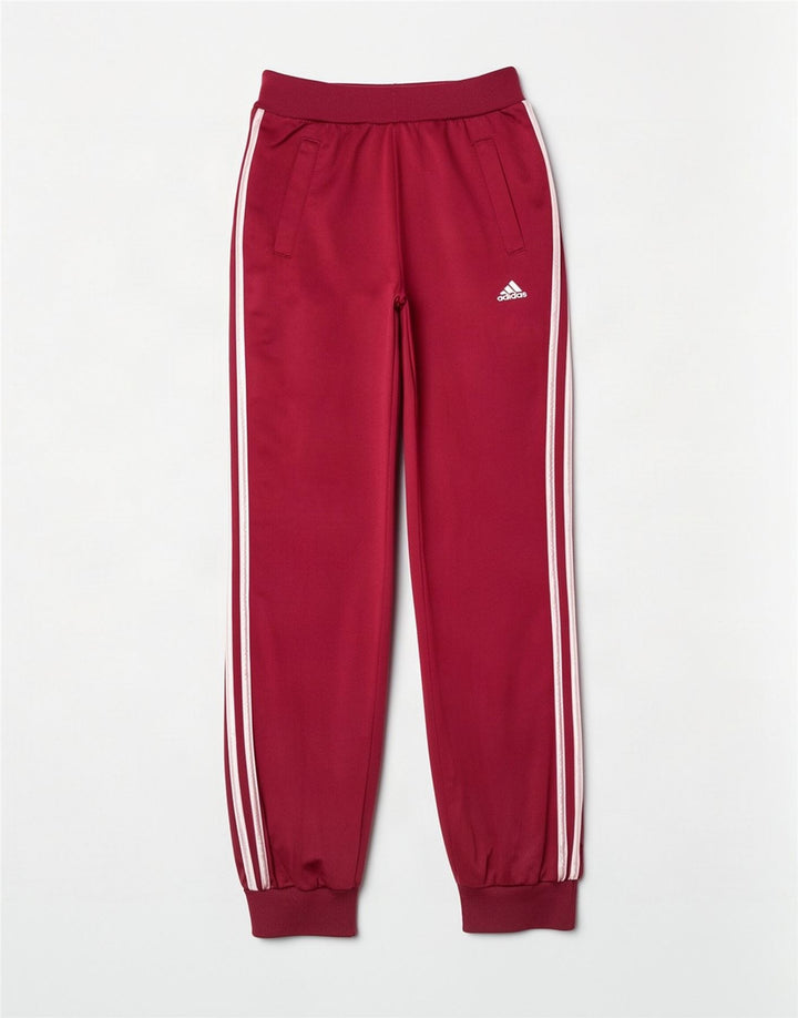 Calça de treino feminina Adidas Joggers UK 16 grande poliéster marrom