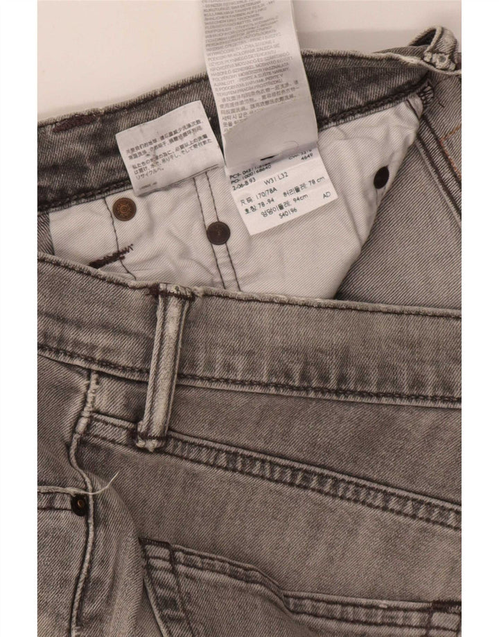 Calça jeans masculina Levi's 511 Distressed Slim W31 L32 cinza algodão