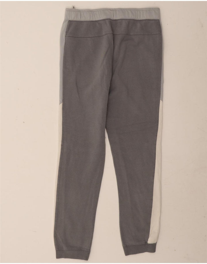 Calça de treino masculina Nike Joggers cinza médio algodão colorblock