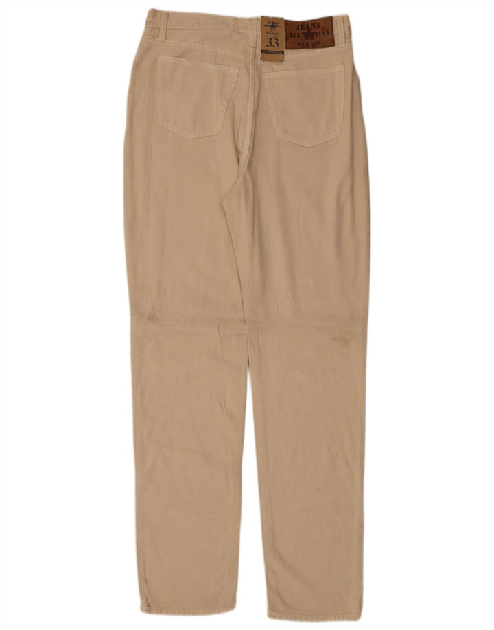 Calça jeans feminina Les Copains W33 L32 algodão bege