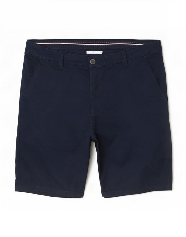 Crew Clothing Mens Chino Shorts W38 XL Azul Marinho Algodão