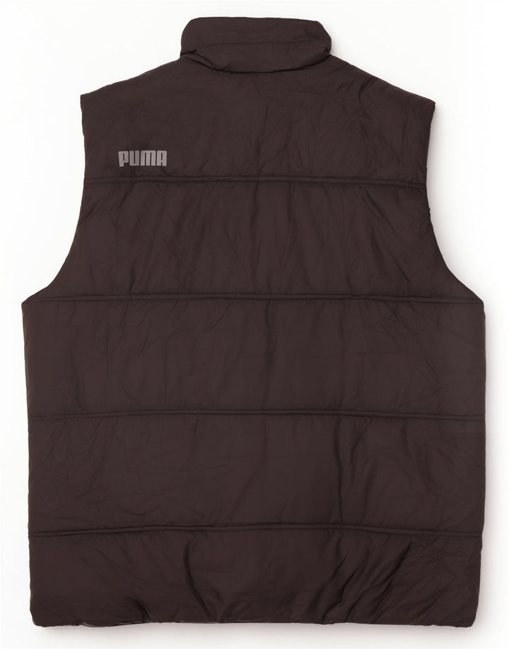 Colete acolchoado gráfico masculino Puma UK 42 XL preto poliéster