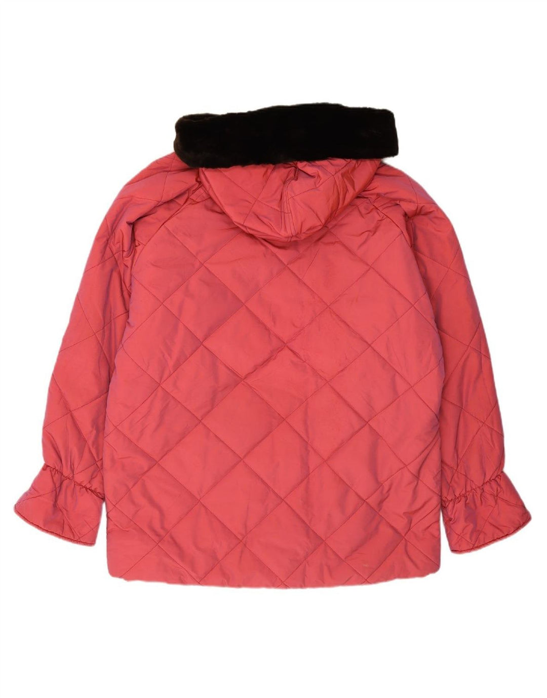 BELFE & BELFE Jaqueta feminina acolchoada com capuz grande IT 46 rosa grande