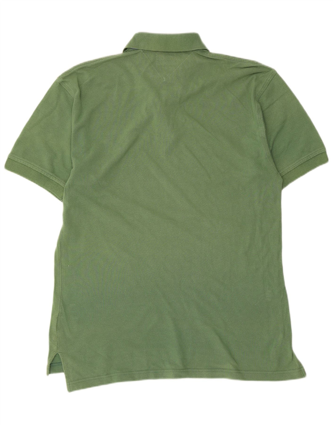 Camisa polo masculina TOMMY HILFIGER pequena algodão verde