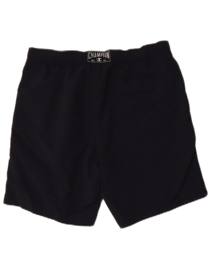 Shorts de natação masculino Champion Graphic azul marinho médio poliéster